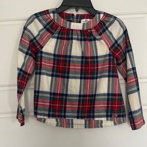 Vineyard Vines plaid shirt, girls XS